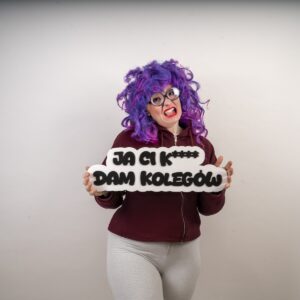 Napis JA CI DAM KOLEGÓW